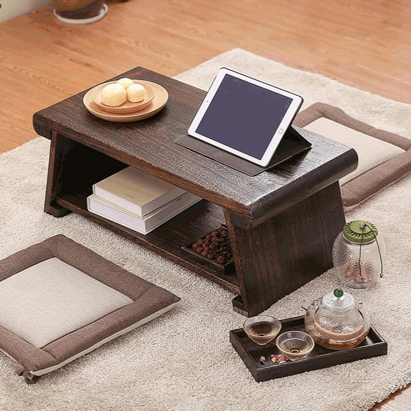 Multi Folding Wooden Japanese Tatami Tea Table