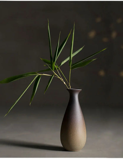 Japanese Style Stoneware Small Flower Vase