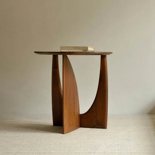 Simple Solid Wood Round Edge Small Coffee Table