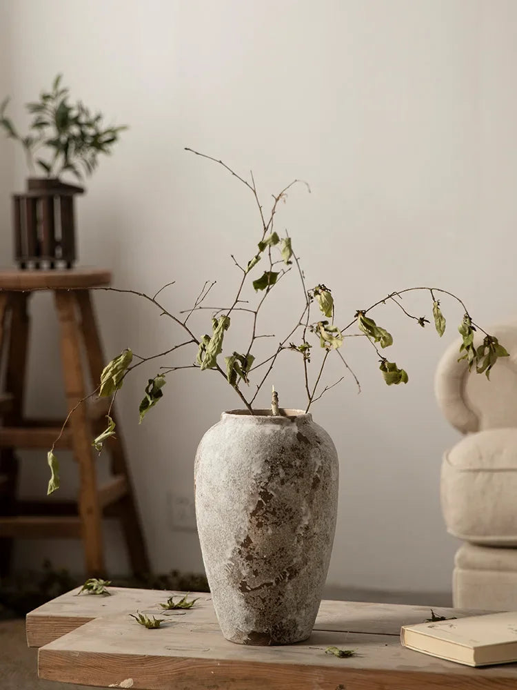 Japandi Style Hydroponic Flower Arranging Ceramic Vase