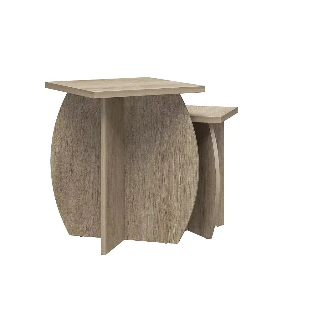 Japandi Style End Table and Side Table Living Room Furniture