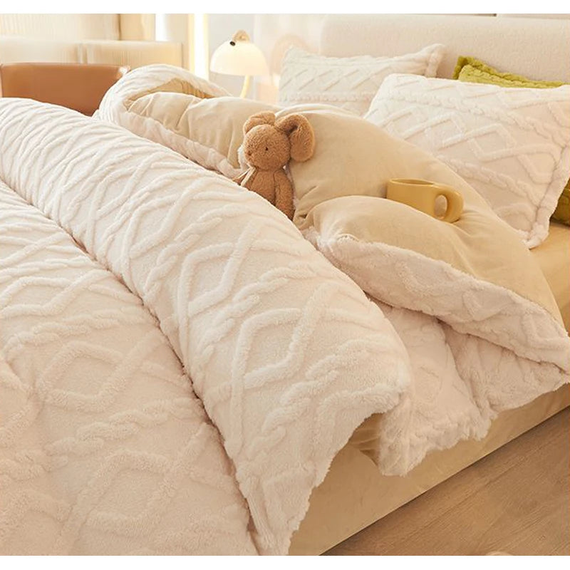 Soft fluffy plush duvet covers - various sizes