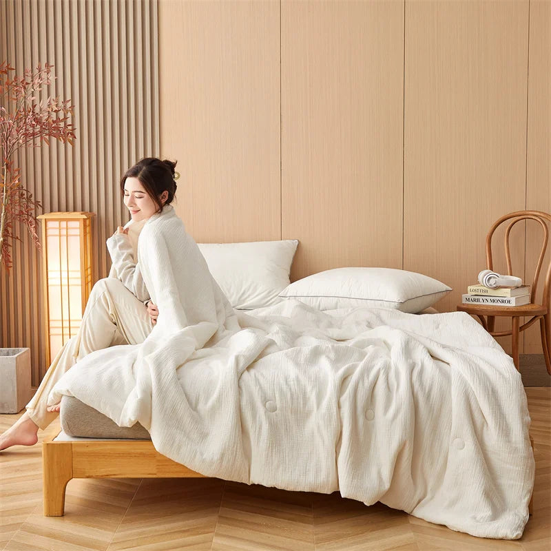 Japanese tatami Cooling Bed Comforter - Double Layer Yarn - Antibacterial