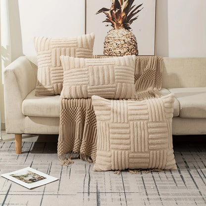 Plush Cushion Covers for Sofa - various colours, sizes and shapes