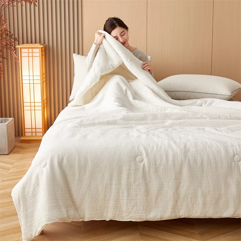 Japanese tatami Cooling Bed Comforter - Double Layer Yarn - Antibacterial