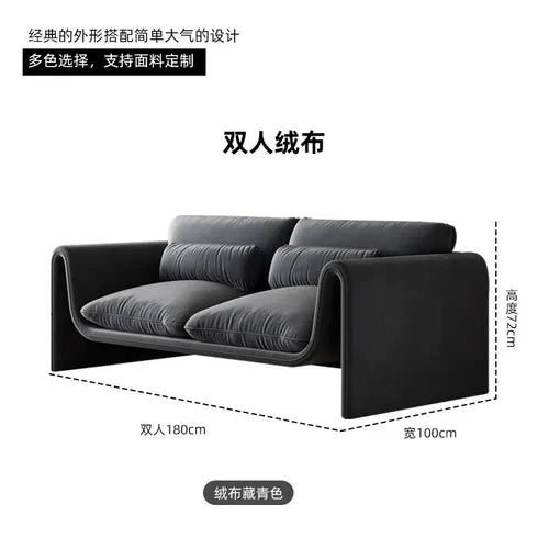 Cushion Living Room Sofa Modern Decoration Luxury Fabric Nordic Lounge Lazy Sofa Bed Divani Da Soggiorno Japandi Style Furniture